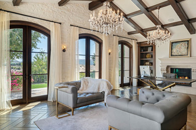 Trendy home office photo in Orange County