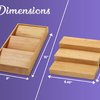 Bamboo 3 Tier Spice Rack Drawer Tray