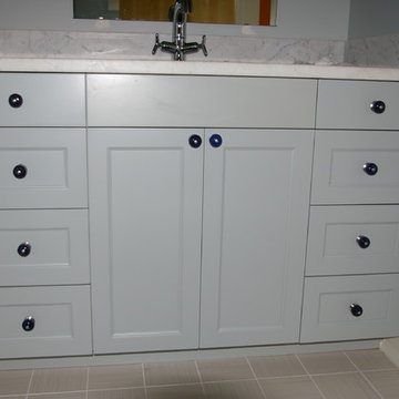 Blue Painted Vanity