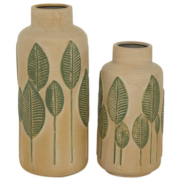 Coastal Beige Ceramic Vase Set 32756