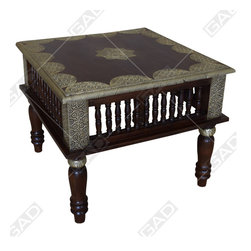 BRASS EMBELLISHED COFFEE TABLE - Furniture