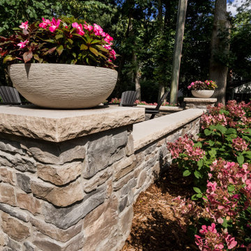 Transitional Outdoor Family Room
