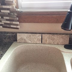 Backsplash Tile With Jamocha Granite Laminate Home Help