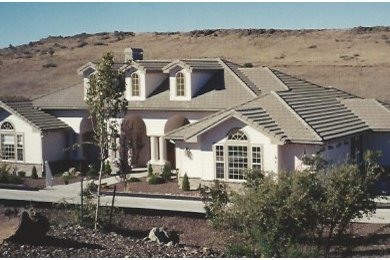 Inspiration for a southwestern exterior home remodel in Phoenix