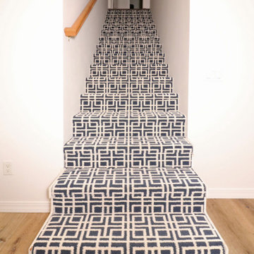 Textured carpet for stairs