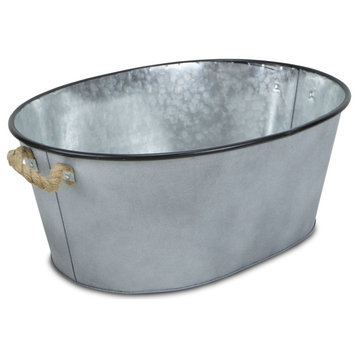 Galvanized Metal Oval Bucket