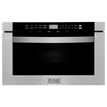 ZLINE 24 in. MWD/Microwave Drawer, Stainless Steel With Modern Handle, MWD-1