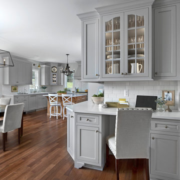White with Gray Color Scheme
