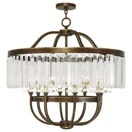 Ashton Chandelier, Hand-Painted Palatial Bronze