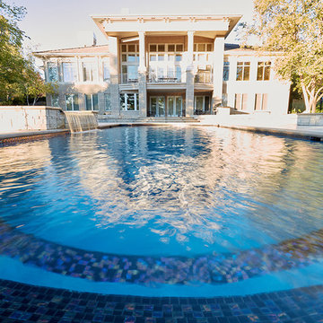 Linden Estates Travertine Poolscape