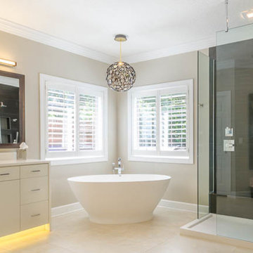 Modern Bathroom Remodel Done in Maple