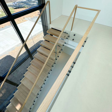 Project #126 | Contemporary Staircases with Integrated LEDs & Glass Railing