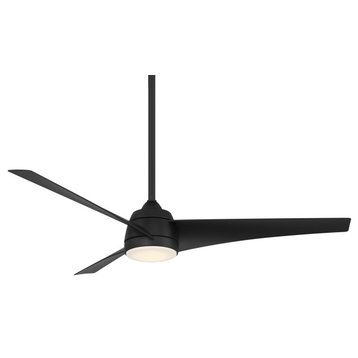 Sonoma Indoor/Outdoor 3-Blade Smart Ceiling Fan 56" Matte Black, Light Kit