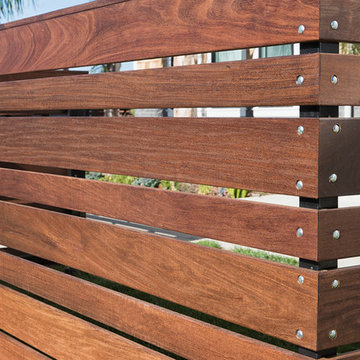Ipe Fencing in the hills of Tarzana