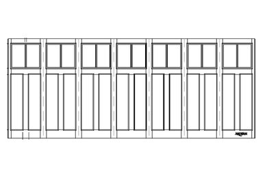 Craftsman Horizontal Garage Door Design