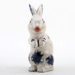 Danny's Fine Porcelain - Bunny - 3.5LX5WX8.5H - Bunny Eating Cabbage