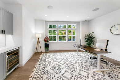 Trendy home office photo in Seattle
