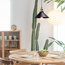 Industrial Hanging Pendant Light E26 Socket Black Metal Shade