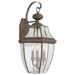 Generation Lighting Collection - Sea Gull Lighting 3-Light Outdoor Lantern, Bronze - Bulbs Included