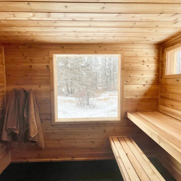 Rustic Cedar Outdoor Sauna