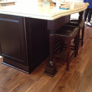 Shuler Cabinetry - Princeton Door Maple Champaign w/burnt sienna glaze