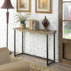 Convenience Concepts Laredo Console Table in Natural Wood Finish and Black Frame