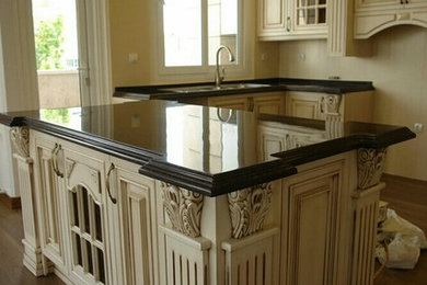 Large elegant home design photo in Other