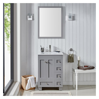 Eviva Elite Stamford 60 White Solid Wood Bathroom Vanity Set with Double  OG White Carrera Marble Top & White Undermount Porcelain Sinks
