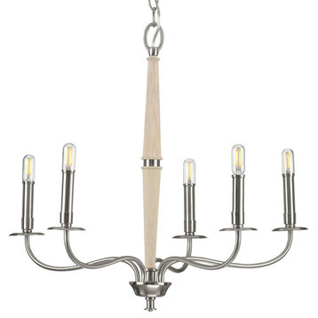 Durrell Collection 5-Light Brushed Nickel Chandelier