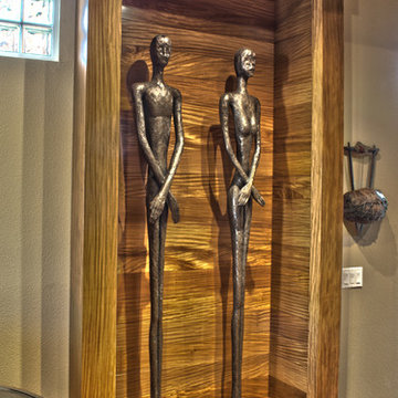 African Teak Wine Room
