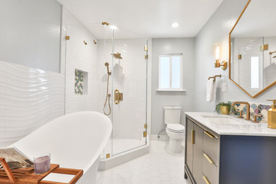 Transitional bathroom photo in Other