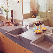 Concrete bathroom counter