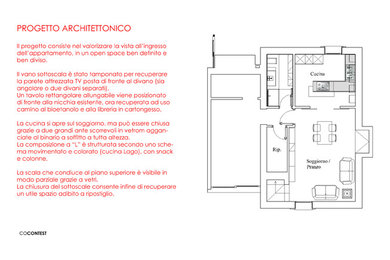 Progettazione cucina e salotto a Milano