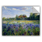 Brushstone - Evening At The Iris Field Decal, 36"x48" - Brushtone 'Evening At The Iris Field' by Timothy Easton