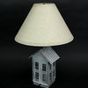Rustic Zinc Dual Table Lamp And Accent Light Mid Century Modern Farmhouse Decor