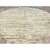 Ivory 100% Wool Hand Knotted Ben Ourain Moroccan Berber Round Rug 10'1"x10'