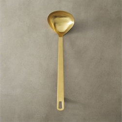 brushed gold ladle | CB2 - Products