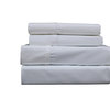 650TC Wrinkle-Free Solid Cotton Blend Sheet Set, White, Twin