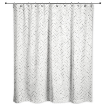 Woven Texture 5 71x74 Shower Curtain