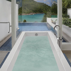 Andrea 2A Sculpted 72x32 Soaker - MTI - Bathtubs