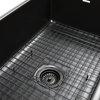SinkSense Matte Black 3.5" Disposal Flange Drain with Stopper