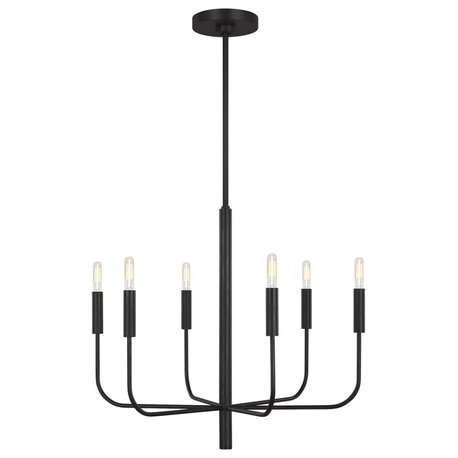 ED Ellen DeGeneres Brianna 6-Light Small Chandelier EC1006AI, Aged Iron