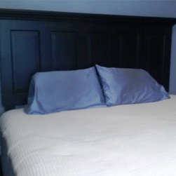 King size 5 panel vintage door headboard in Onyx Black - Products