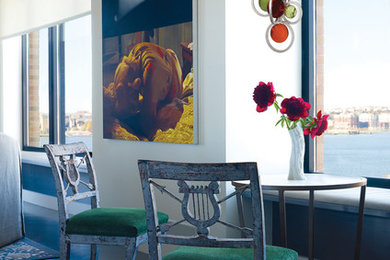 Inspiration for a modern dining room remodel in Miami