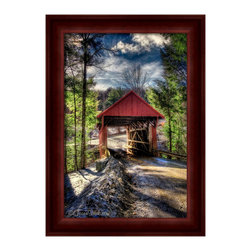 Sterling Covered Bridge in Stowe Vermont - Prints And Posters