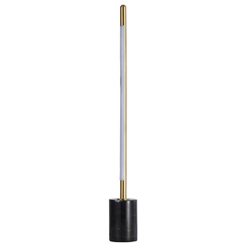 LED Table Lamp, Brass/Black
