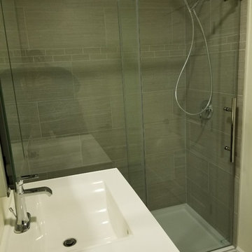 Waltham Basement Bathroom and Laundry area.