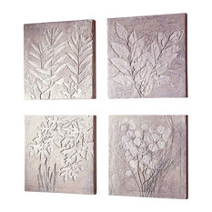 Square Botanicals Art (4 Pieces)