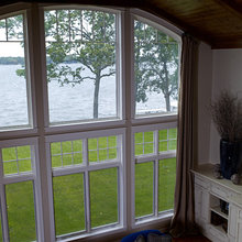 2 story windows.