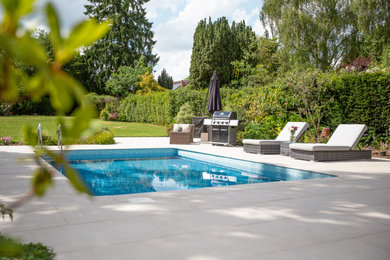 Inspiration for a mediterranean swimming pool in West Midlands.